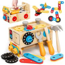 Conjunto de ferramentas Lehoo Castle Kids Wooden 29 unidades de 2 a 5 anos com caixa Conjunto de ferramentas Lehoo Castle Kids Wooden 29 unidades de 2 a 5 anos com caixa