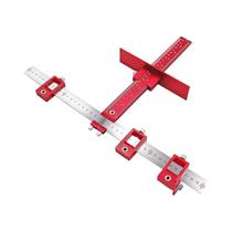 Conjunto De Ferramentas Manuais Para Guias De Perfuração De Puxadores De Armário Ajustáveis Em