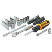 Conjunto de ferramentas mecânicas DEWALT DWMT81610T 1/4" Drive 50 peças