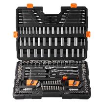 Conjunto de ferramentas mecânicas VEVOR 205 unidades SAE e soquetes métricos Conjunto de ferramentas mecânicas VEVOR 205 unidades SAE e soquetes métricos