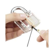 Conjunto De Ferramentas Para Abrir Fechaduras Transparente 15 Peças Kit De Prática Para Extrator De