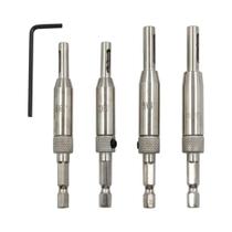 Conjunto De Ferramentas Para Abrir Furos Em Dobradiças De Portas E Janelas Com Cabo Hexagonal Para