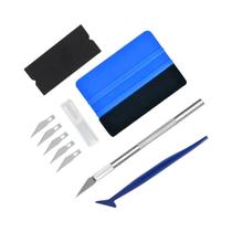 Conjunto De Ferramentas Para Aplicação De Película Automotiva Quadrada Grande, 9 Peças, Raspador De