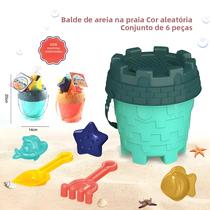 Conjunto De Ferramentas Para Brincar Na Areia Na Praia Com Balde, Peneira, Pá, Carrinho E Regador