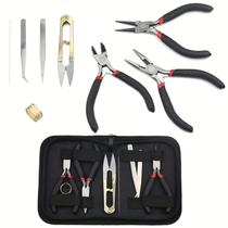Conjunto De Ferramentas Para Fazer Jóias, Alicates, Tesoura, Pinça, Anel De Salto Para Pulseira,