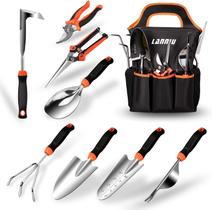 Conjunto de Ferramentas para Jardim LANNIU com 9 Peças em Aço Inoxidável Conjunto de Ferramentas para Jardim LANNIU com 9 Peças em Aço Inoxidável
