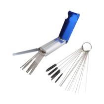 Conjunto De Ferramentas Para Limpeza De Jatos De Carburador De Motocicleta, Agulhas E Escovas Para Conjunto De Ferramentas Para Limpeza De Jatos De Carburador De Motocicleta, Agulhas E Escovas Para
