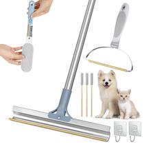 Conjunto de ferramentas para remover pelos de animais de estimação Discala Carpet Rake Light Grey