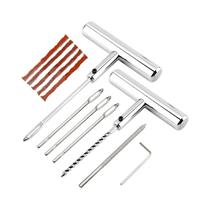 Conjunto De Ferramentas Para Reparo De Pneus Com 12 Peças, Com Plugue Em T E Agulhas De Substituição Conjunto De Ferramentas Para Reparo De Pneus Com 12 Peças, Com Plugue Em T E Agulhas De Substituição
