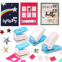 Conjunto de ferramentas Punch BAOFALI, 4 peças de selo postal Square Star