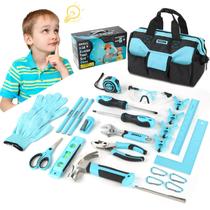 Conjunto de ferramentas SHALL Kids Size com 26 peças com bolsa de ferramentas de 6 anos ou mais