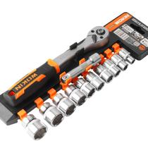 Conjunto de Ferramentas Soquetes 12 Peças 3/8 com Catraca Wokin Tools Conjunto de Ferramentas Soquetes 12 Peças 3/8 com Catraca Wokin Tools