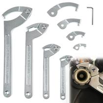 Conjunto de ferramentas Spanner Wrench Sunluway, pino ajustável, pacote com 8
