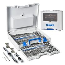 Conjunto de ferramentas Tap and Die Set 127 unidades SAE/Metric com combinação de brocas