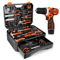 Conjunto de ferramentas Thatool 255 peças com furadeira sem fio de 12V Conjunto de ferramentas Thatool 255 peças com furadeira sem fio de 12V