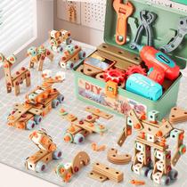 Conjunto de ferramentas VEAIS Kids com furadeira 155 unidades com caixa de ferramentas de 3 a 5 anos