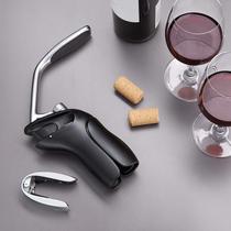 Conjunto de ferramentas verticais de saca-rolhas para vinho em preto