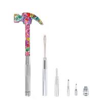 Conjunto de ferramentas YOUMI 6 em 1, martelo floral multifuncional e chave de fenda