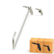 Conjunto de Ferro de Marcar PKPKAUT 2 Peças Aço Inoxidável 30 cm Conjunto de Ferro de Marcar PKPKAUT 2 Peças Aço Inoxidável 30 cm