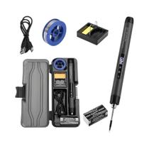 Conjunto De Ferro De Solda Mini USB Com Temperatura Ajustável, Interface Tipo-C, Ferramenta Digital Conjunto De Ferro De Solda Mini USB Com Temperatura Ajustável, Interface Tipo-C, Ferramenta Digital