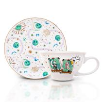 Conjunto de festa de chá Silver Buffalo Disney Nightmare Before Christmas Conjunto de festa de chá Silver Buffalo Disney Nightmare Before Christmas