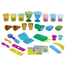 Conjunto de festa de sorvete Play-Doh Kitchen Creations com 22 ferramentas
