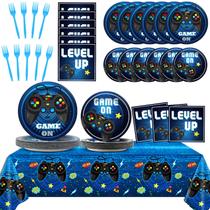 Conjunto de Festa Gisgfim para 24 Convidados - Kit Completo para Videogame Conjunto de Festa Gisgfim para 24 Convidados - Kit Completo para Videogame