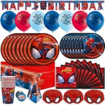 Conjunto de Festa Homem-Aranha para 16 Pessoas - Decoração Completa