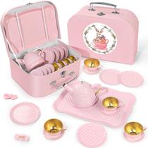 Conjunto de festas de chá iAOVueby Princess Tea Time Toys para meninas de 3 a 8 anos Conjunto de festas de chá iAOVueby Princess Tea Time Toys para meninas de 3 a 8 anos