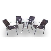 Conjunto de Fibra Sintética Lotus - 4 Cadeiras + 1 Mesa Conjunto de Fibra Sintética Lotus - 4 Cadeiras + 1 Mesa