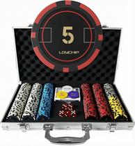 Conjunto de Fichas de Poker LOYCHIP 300 peças 11,5g Estojo de Alumínio Conjunto de Fichas de Poker LOYCHIP 300 peças 11,5g Estojo de Alumínio
