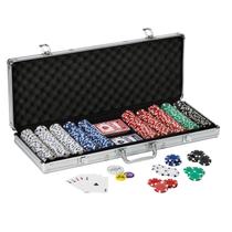 Conjunto de fichas de pôquer Fat Cat Texas Hold 'em Claytec 11,5g 500