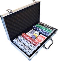 Conjunto de fichas de pôquer Fat Cat Texas Hold 'em Claytec 300 fichas