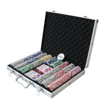 Conjunto de fichas de pôquer THUNDERBAY 500 Clay Composite com estojo e acessórios