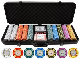 Conjunto de fichas de pôquer Versa Games Crown Casino 500 Clay 13,5 g Conjunto de fichas de pôquer Versa Games Crown Casino 500 Clay 13,5 g