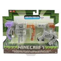 Conjunto de Figuras Articuladas - Esqueleto e Cavalo - Minecraft - Mattel