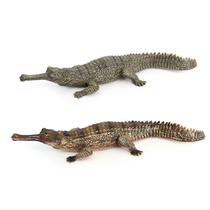 Conjunto de figuras: brinquedo infantil realista de jacaré e crocodilo em PVC Conjunto de figuras: brinquedo infantil realista de jacaré e crocodilo em PVC