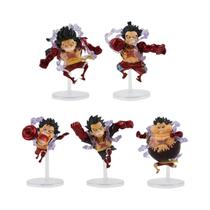 Conjunto De Figuras De Ação De Anime Para Crianças One Piece Gear 4 Luffy 5 Peças PVC Estátua Bonita