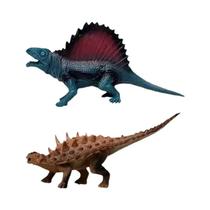 Conjunto De Figuras De Ação De Dinossauros Jurássicos Carnotaurus Anquilossauro Tiranossauro Rex