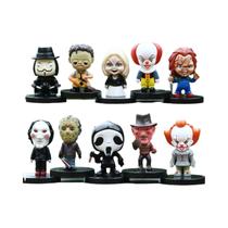 Conjunto De Figuras De Ação De Palhaço De Terror 10PCS Modelo De PVC Boneco De Vinil Presente Para