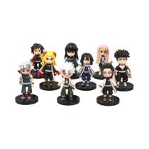 Conjunto De Figuras De Ação Do Anime Demon Slayer 9 Peças Tanjirou Nezuko Zenitsu Brinquedos