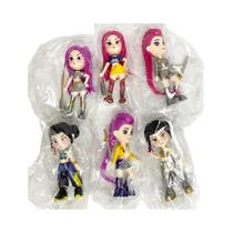 Conjunto De Figuras De Ação Kpop Demon Hunters 6 Peças Bonecos K-POP Demon Slayer Ornamentos De Mesa