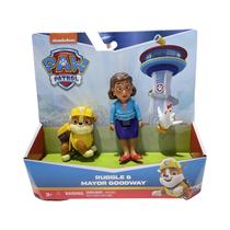 Conjunto De Figuras De Ação Paw Patrol: Mayor Goodway, Humdinger, Farmer Yumi, Daring Danny Para