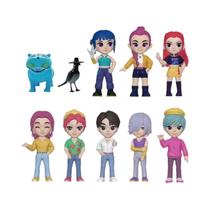 Conjunto De Figuras De Ação Q-Chibi De K-Pop Demon Hunters 10 Peças Modelo De Estátua Ornamentação