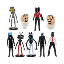 Conjunto De Figuras De Ação Skibidi TV Man, Speaker Man E Camera Man, 6, 8, 9 Ou 12 Peças, Brinquedo Conjunto De Figuras De Ação Skibidi TV Man, Speaker Man E Camera Man, 6, 8, 9 Ou 12 Peças, Brinquedo