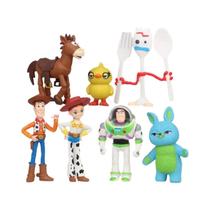 Conjunto De Figuras De Ação Toy Story 4 7 Peças Woody Jessie Buzz Lightyear Forky Porquinho Urso