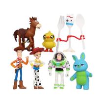 Conjunto De Figuras De Ação Toy Story 4 Com 7 Peças: Woody, Jessie, Buzz Lightyear, Forky, Porquinho Conjunto De Figuras De Ação Toy Story 4 Com 7 Peças: Woody, Jessie, Buzz Lightyear, Forky, Porquinho