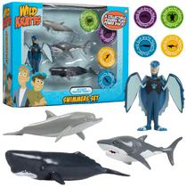 Conjunto de Figuras de Ação Wild Kratts 4-Pack - Ativar Poder das Criaturas - Nadadores