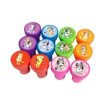 Conjunto De Figuras De Anime Bluey Bingo Com 12 Peças, Brinquedos Coloridos De Desenho Animado Para