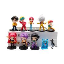 Conjunto De Figuras De Anime K-pop Demon Hunters 10 Peças Versão Q Tigre Derpy Rumi Mira Zoey Sussy